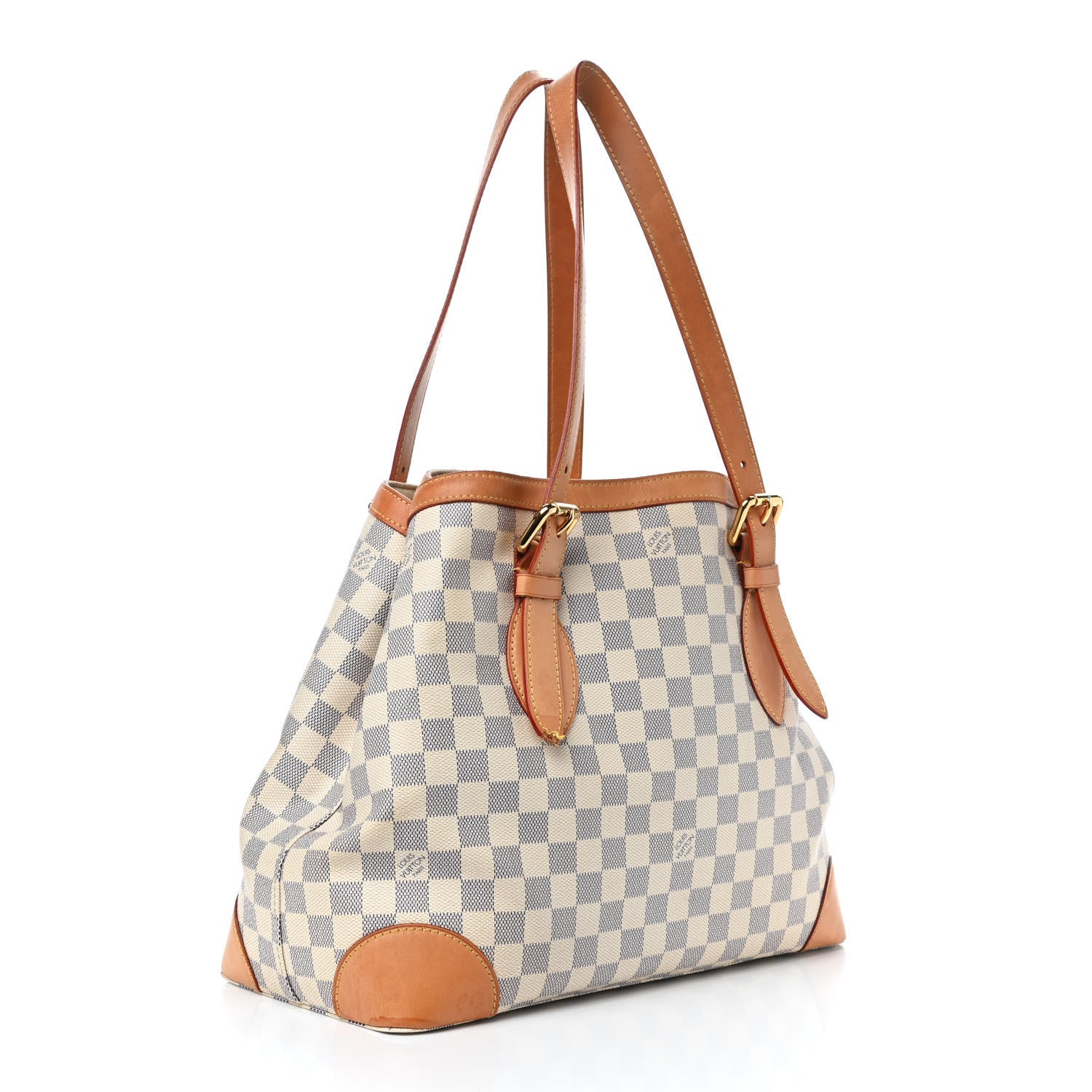 Louis Vuitton Damier Azur Hampstead MM 3 of 15