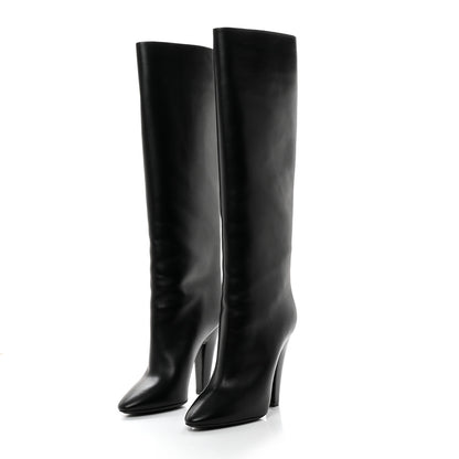 Saint Laurent Vanity Softy Calfskin 68 Tube 110 Boots 39.5 Black 3 of 9