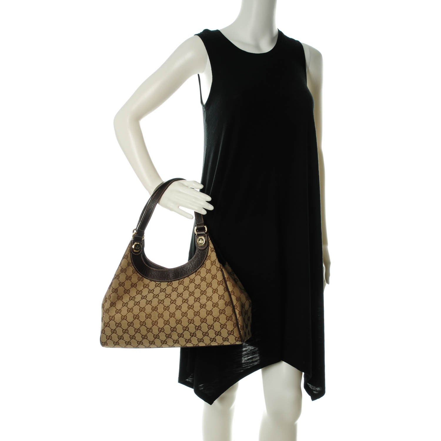 Gucci Monogram Medium Charmy Shoulder Bag Dark Brown 2 of 7