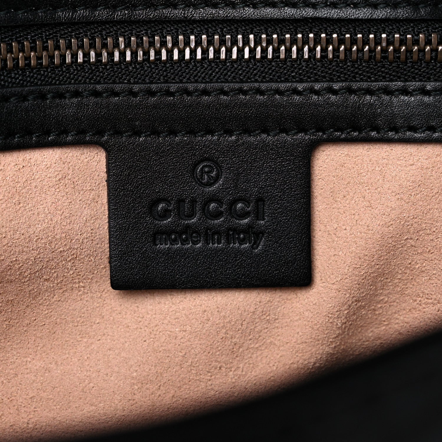 Gucci Calfskin Matelasse Medium GG Marmont Shoulder Bag Black 6 of 12