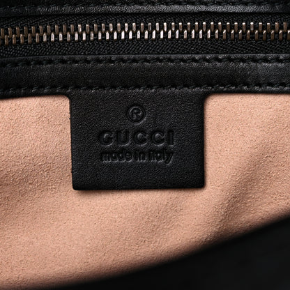 Gucci Calfskin Matelasse Medium GG Marmont Shoulder Bag Black 6 of 12