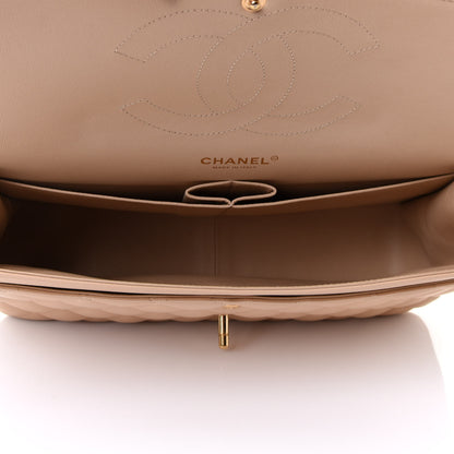 Chanel Lambskin Quilted Jumbo Double Flap Light Beige 5 of 12