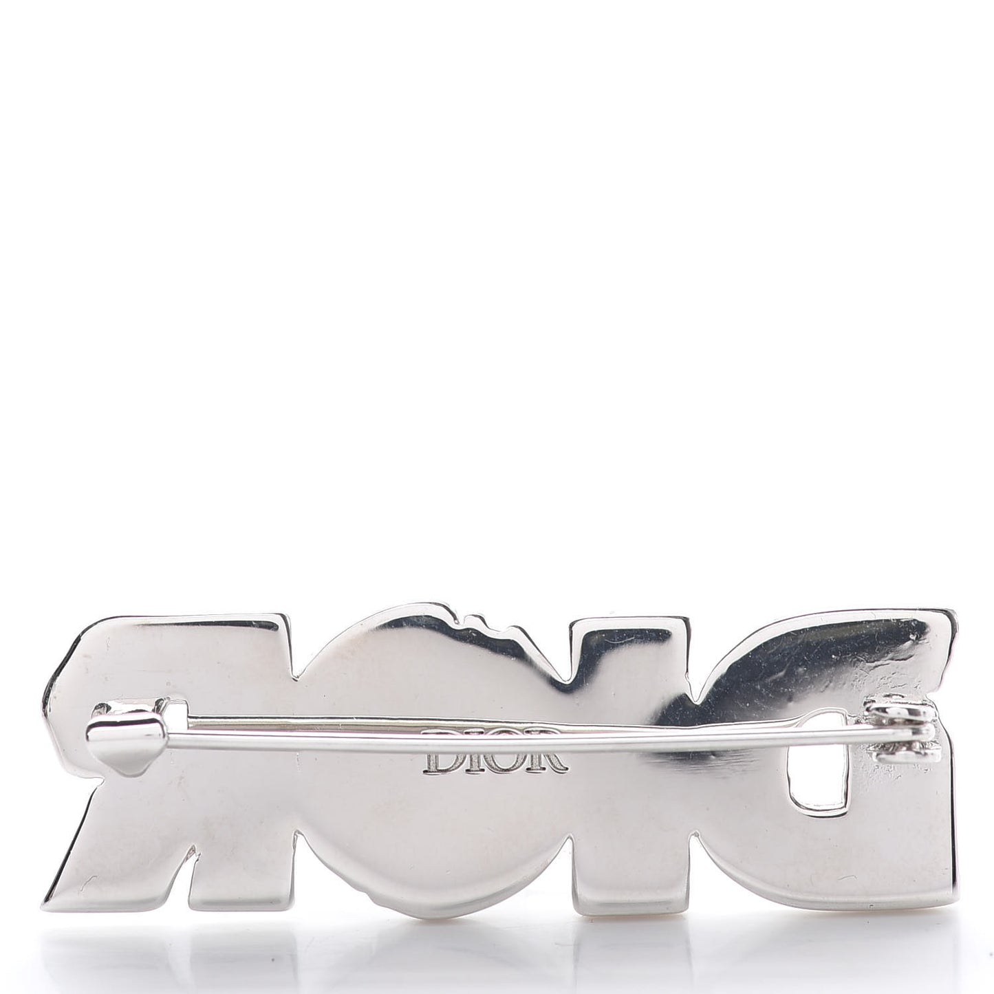 X DANIEL ARSHAM Logo Brooch White Silver