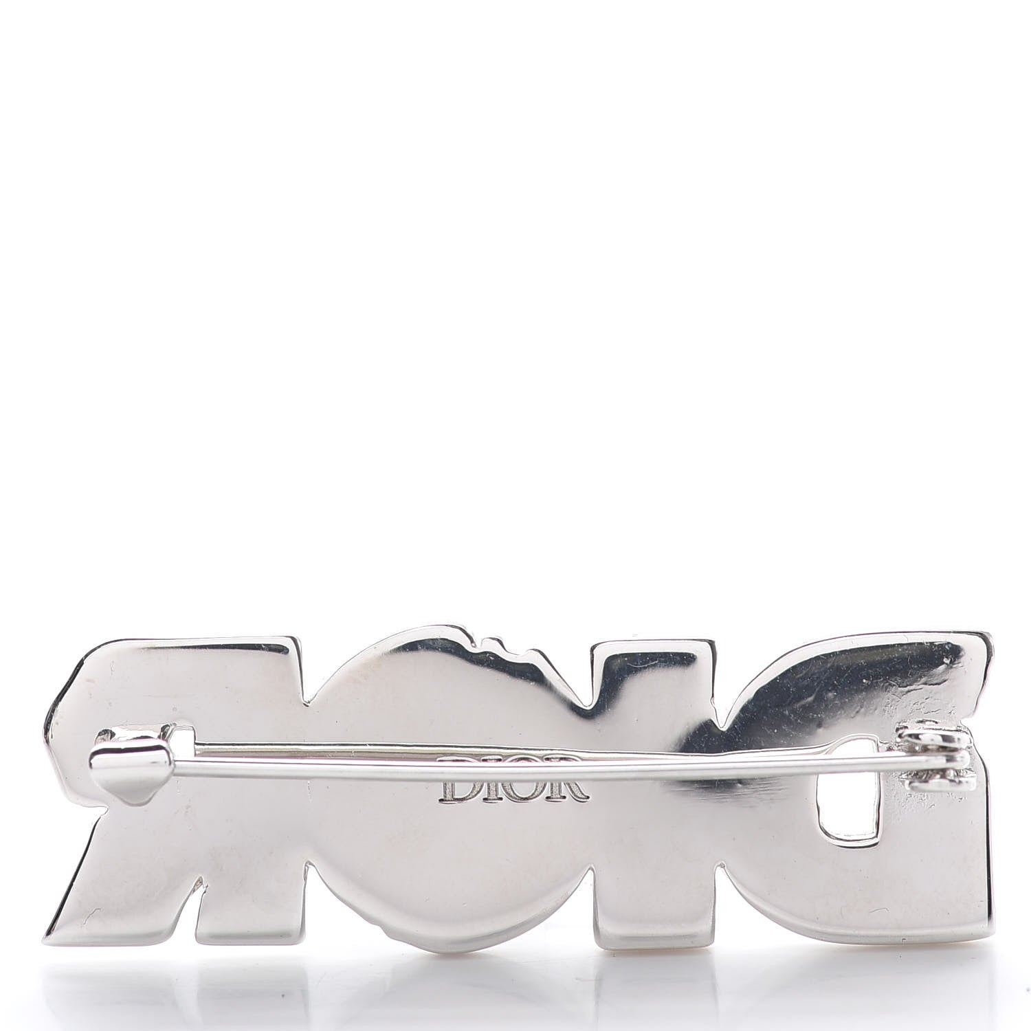 Christian Dior X DANIEL ARSHAM Logo Brooch White Silver 3 of 4