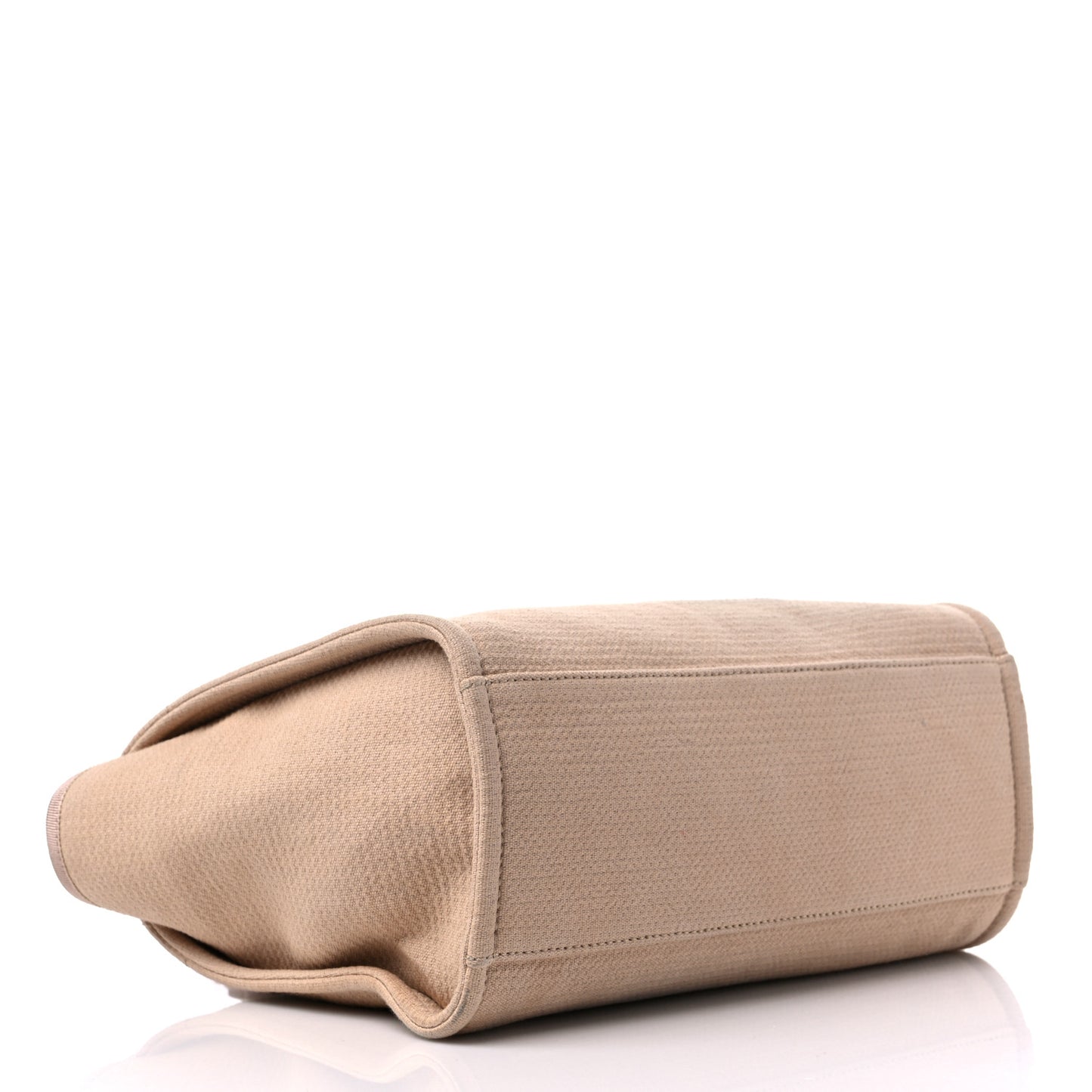 Mixed Fibers Small Deauville Tote Beige