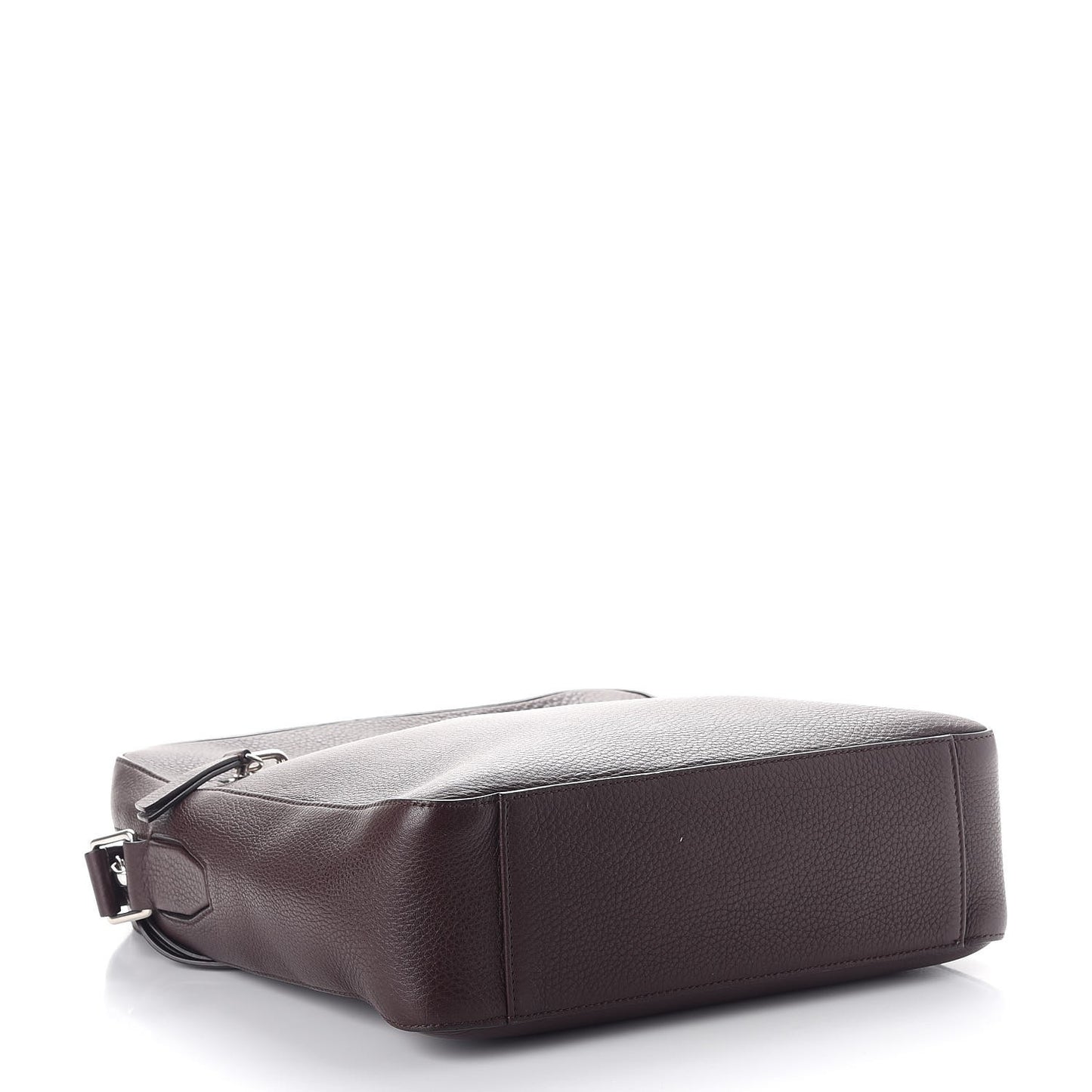 Grained Calfskin Small Kenrick Reporter Chocolate