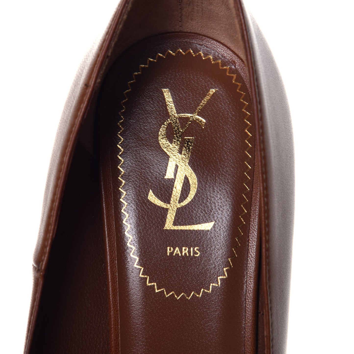Calfskin Tribtoo 105 Platform Pumps 38.5 Brown