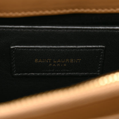 Saint Laurent Calfskin Y Quilted Monogram Small Loulou Chain Satchel Dark Beige 8 of 10