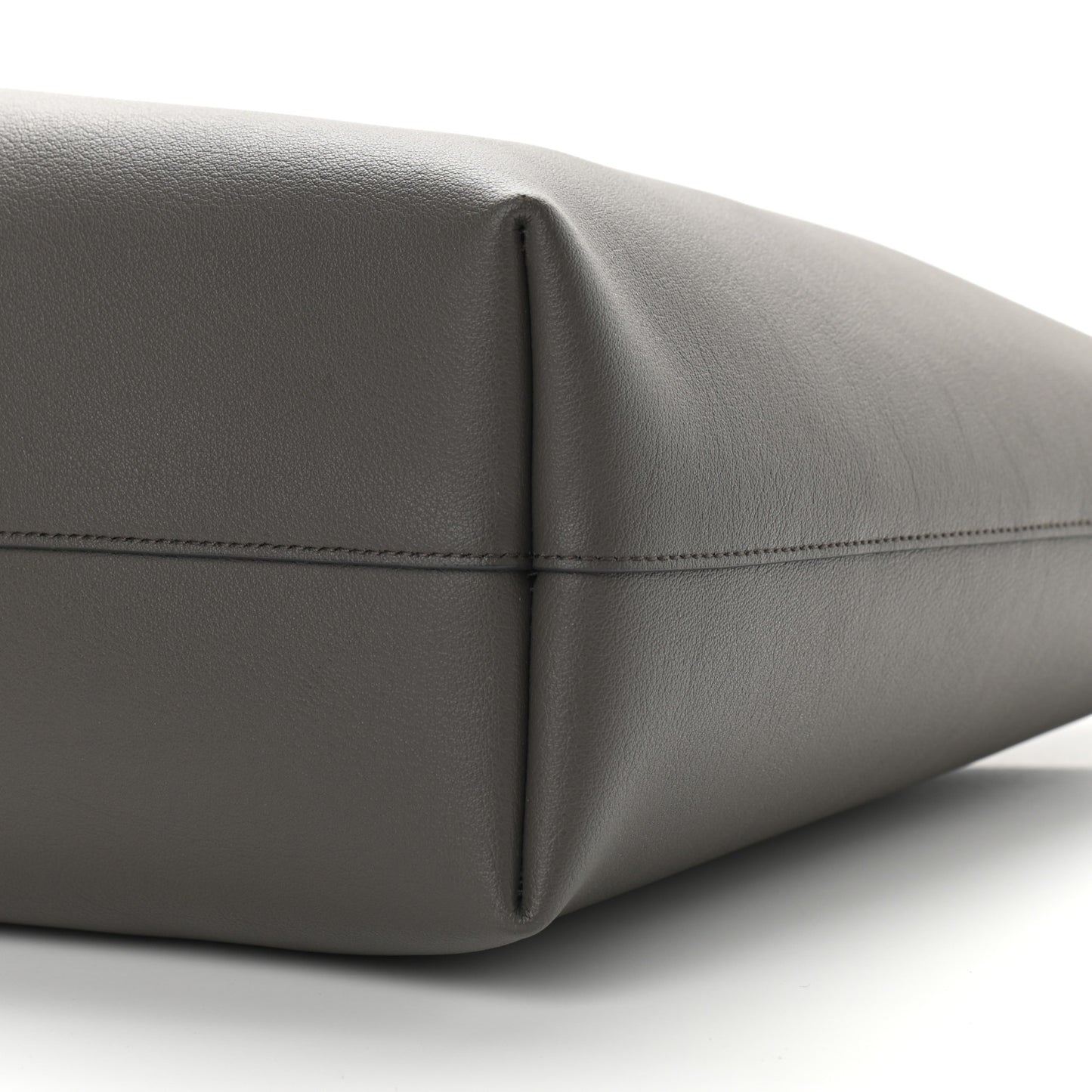 Calfskin Large Shopping Tote Pebble