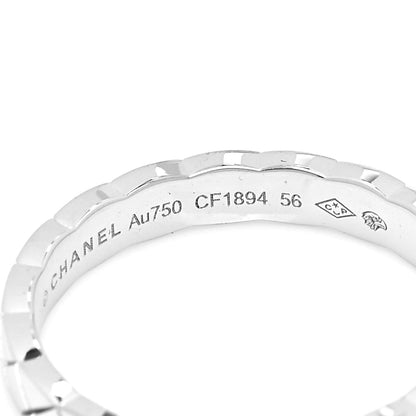 Chanel 18K White Gold Mini Coco Crush Ring 56 7.5 4 of 5