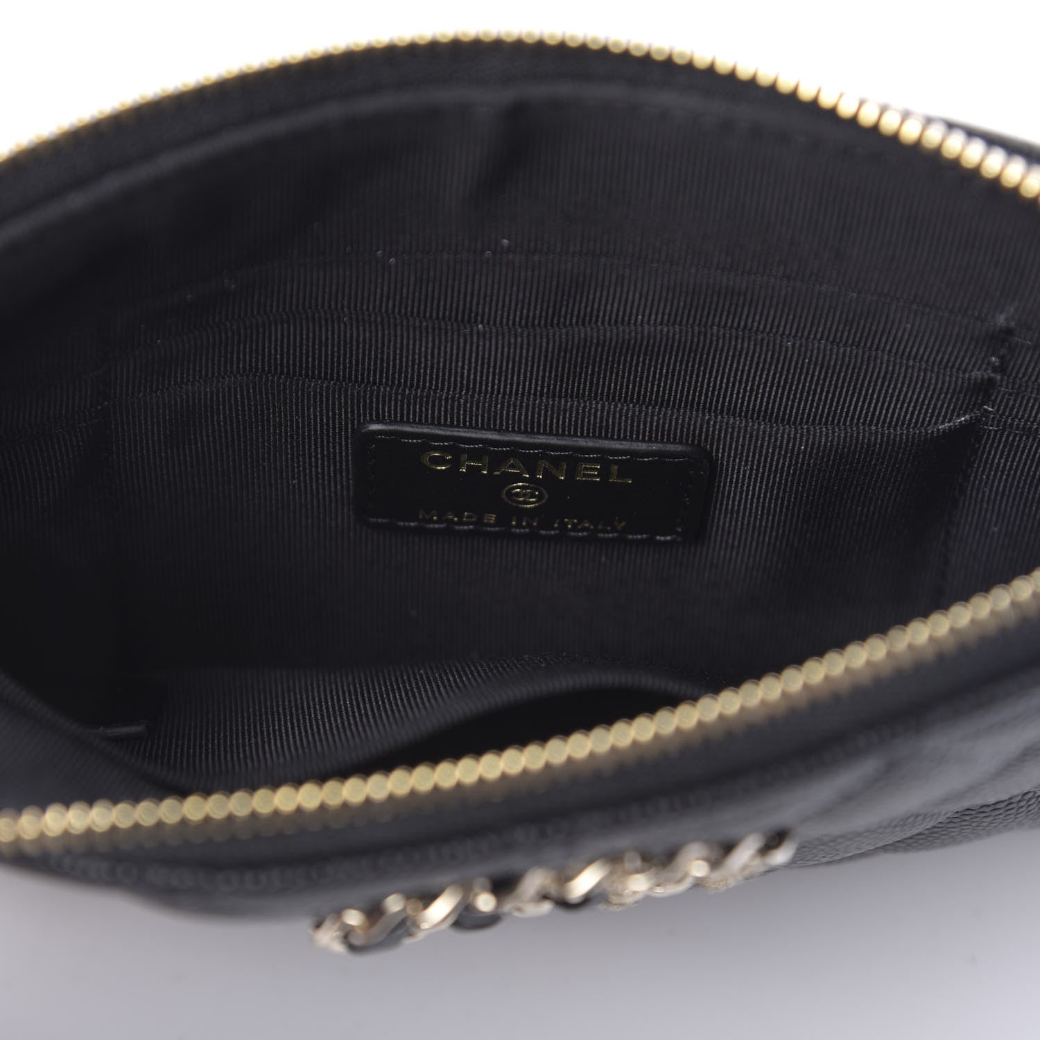 Chanel Caviar Quilted Small French New Wave CC Pouch Black 8 of 11
