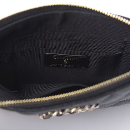 Chanel Caviar Quilted Small French New Wave CC Pouch Black 8 of 11