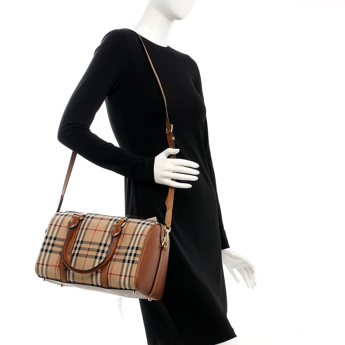 Horseferry Check Medium Alchester Bowling Bag Tan