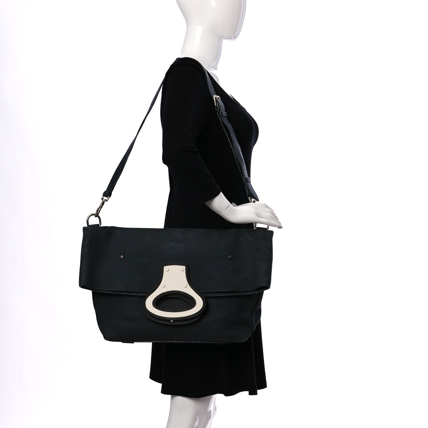 Louis Vuitton Nubuck Calfskin Folded Messenger Bag Grey 2 of 19