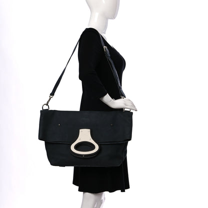 Louis Vuitton Nubuck Calfskin Folded Messenger Bag Grey 2 of 19