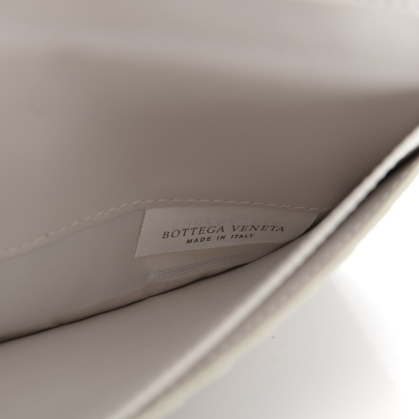 Nappa Intrecciato Continental Snap Wallet White