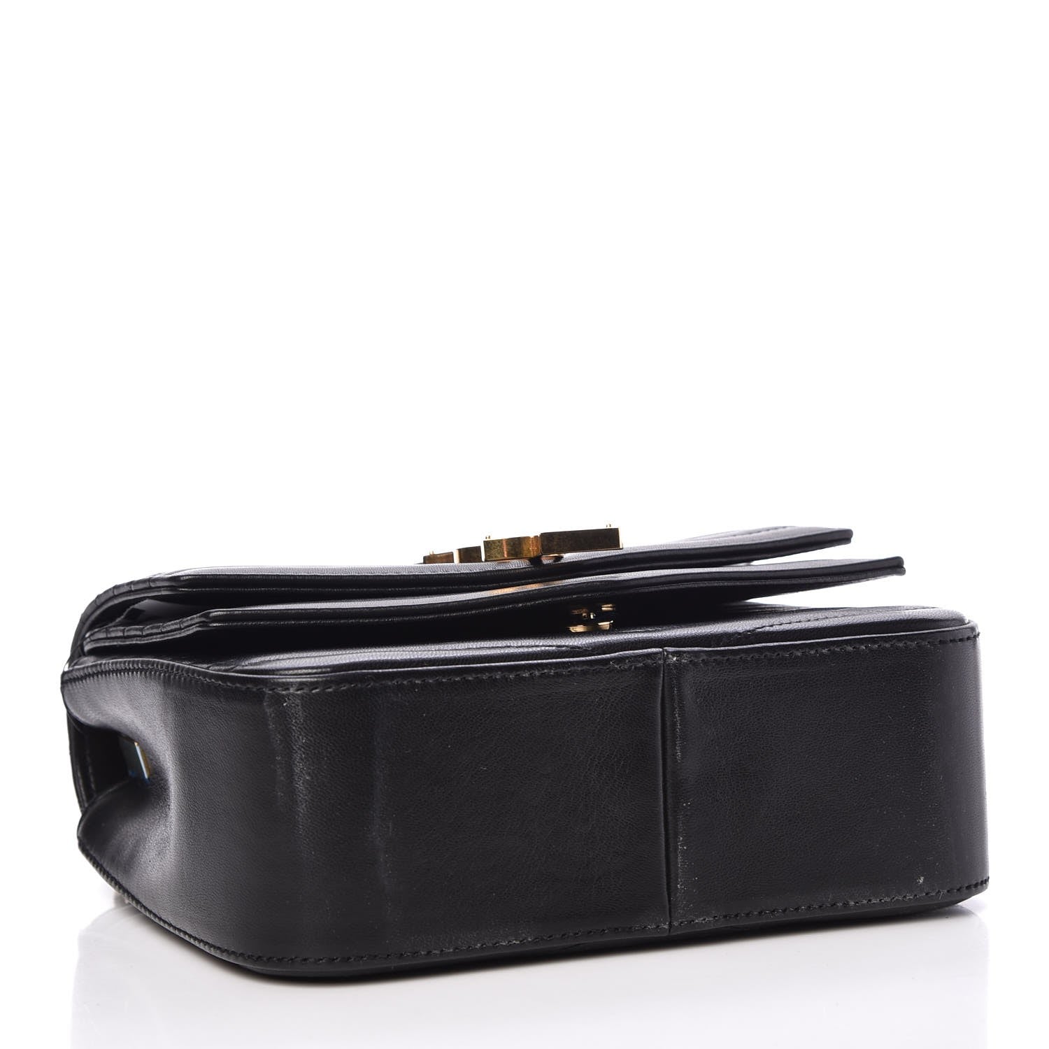 Saint Laurent Lambskin Matelasse Chevron Monogram Small Sulpice Bag Black 4 of 10