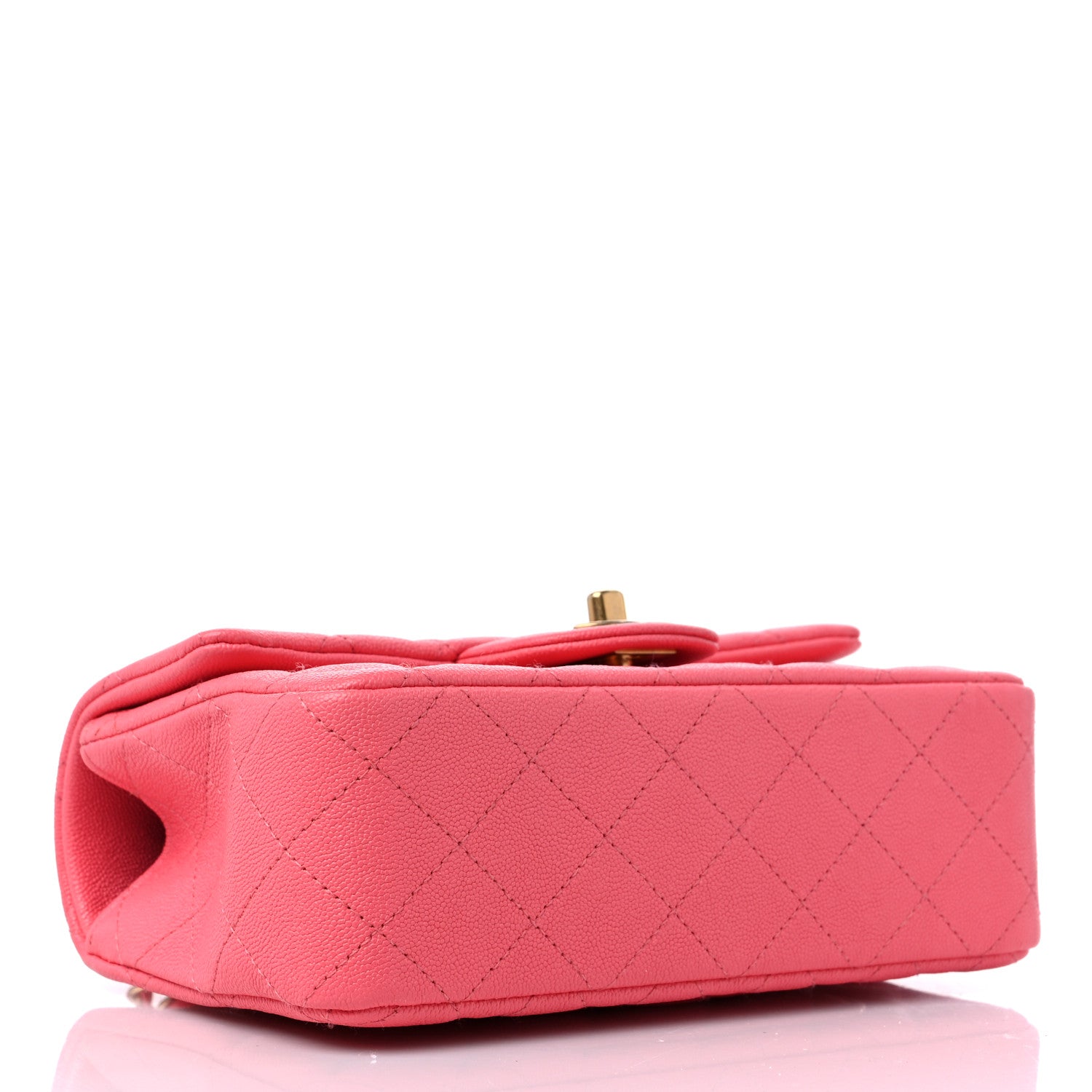 Chanel Caviar Quilted Mini Top Handle Rectangular Flap Pink 4 of 9
