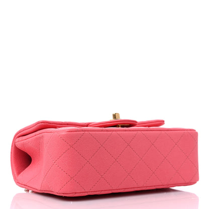 Chanel Caviar Quilted Mini Top Handle Rectangular Flap Pink 4 of 9