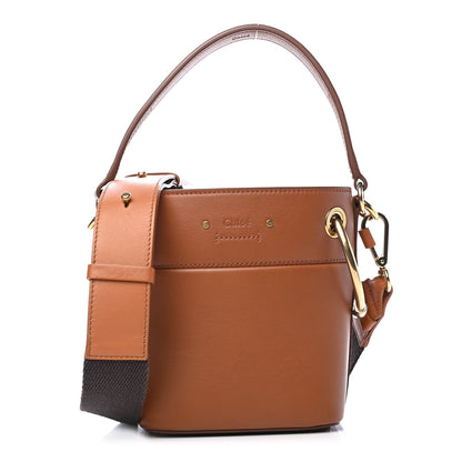 Chloe Smooth Calfskin Mini Roy Bucket Bag Caramel 1 of 9