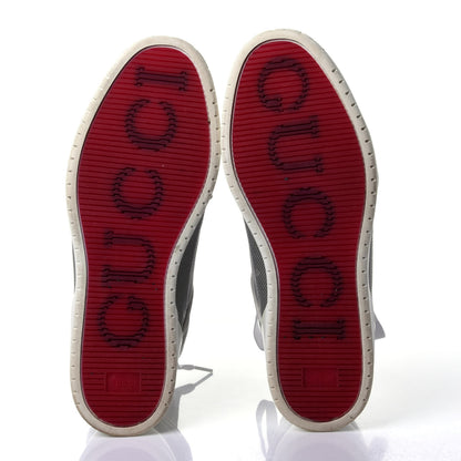 Gucci Baling Fabric Nappa Moorea Interlocking G Mens High Top Sneakers 9 Great White White 7 of 10