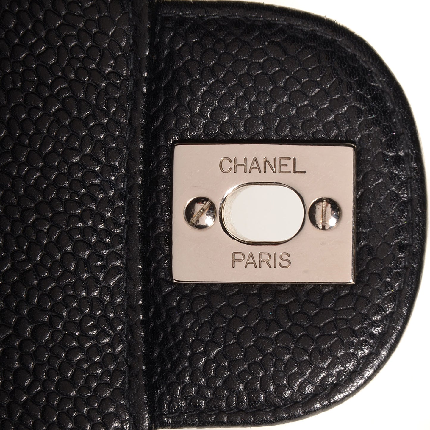 Caviar Jumbo Single Flap Black
