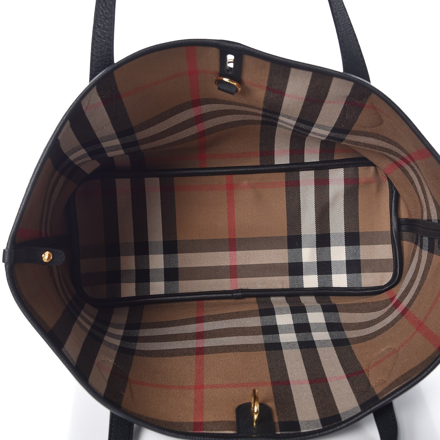 Burberry Grainy Calfskin Medium Honeybrook Tote Black 6 of 11