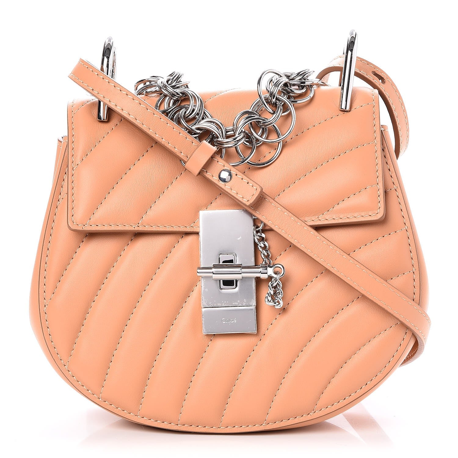 Chloe Calfskin Quilted Mini Drew Bijou Shoulder Bag Blushy Pink 1 of 6