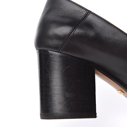 Gucci Calfskin Web Peyton Loafer Pumps 35 Black 9 of 12
