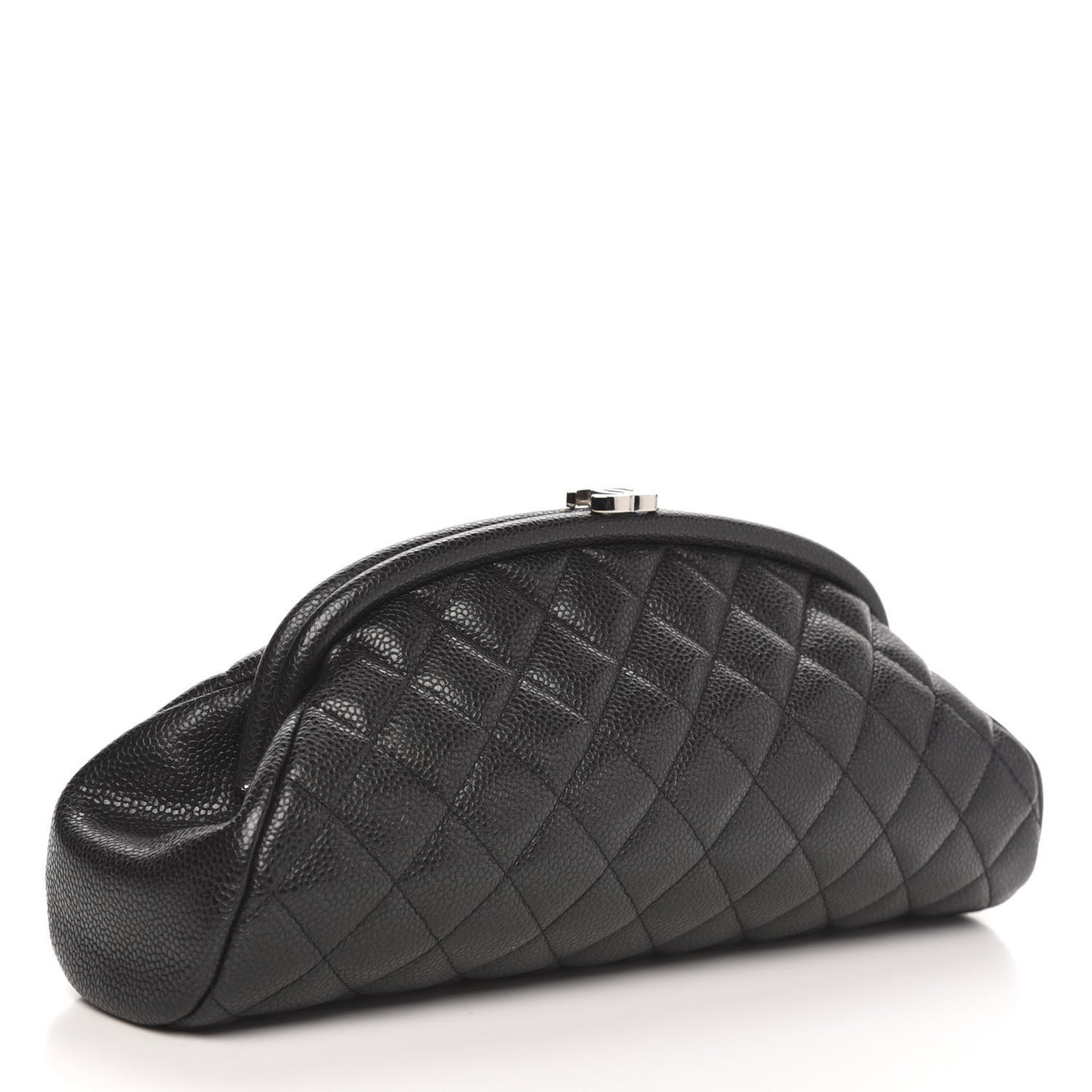 Caviar Quilted Timeless Clutch Black