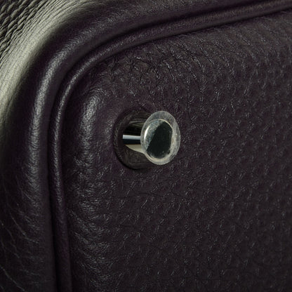 Hermes Taurillon Clemence Picotin Lock 18 PM Raisin 6 of 12