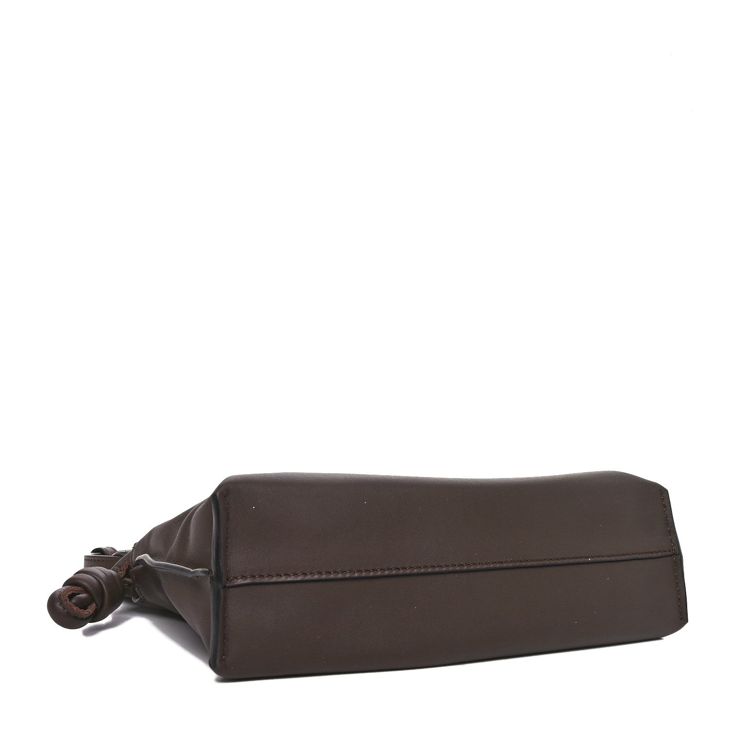 Loewe Calfskin Mini Flamenco Knot Clutch Chocolate 4 of 10