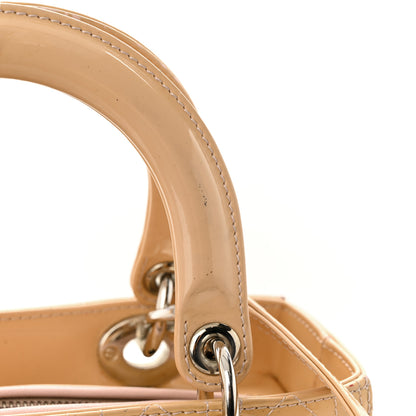 Christian Dior Patent Cannage Medium Lady Dior Beige 15 of 15
