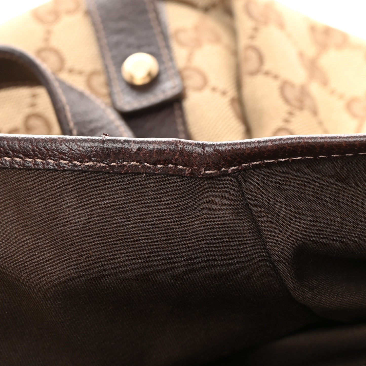 Monogram Medium Abbey Shoulder Bag Dark Brown