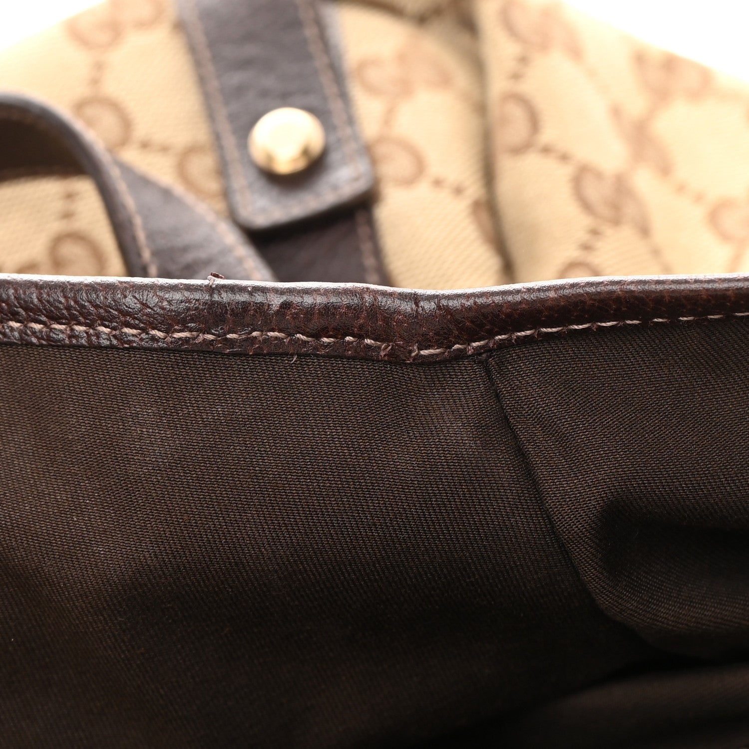 Gucci Monogram Medium Abbey Shoulder Bag Dark Brown 14 of 17