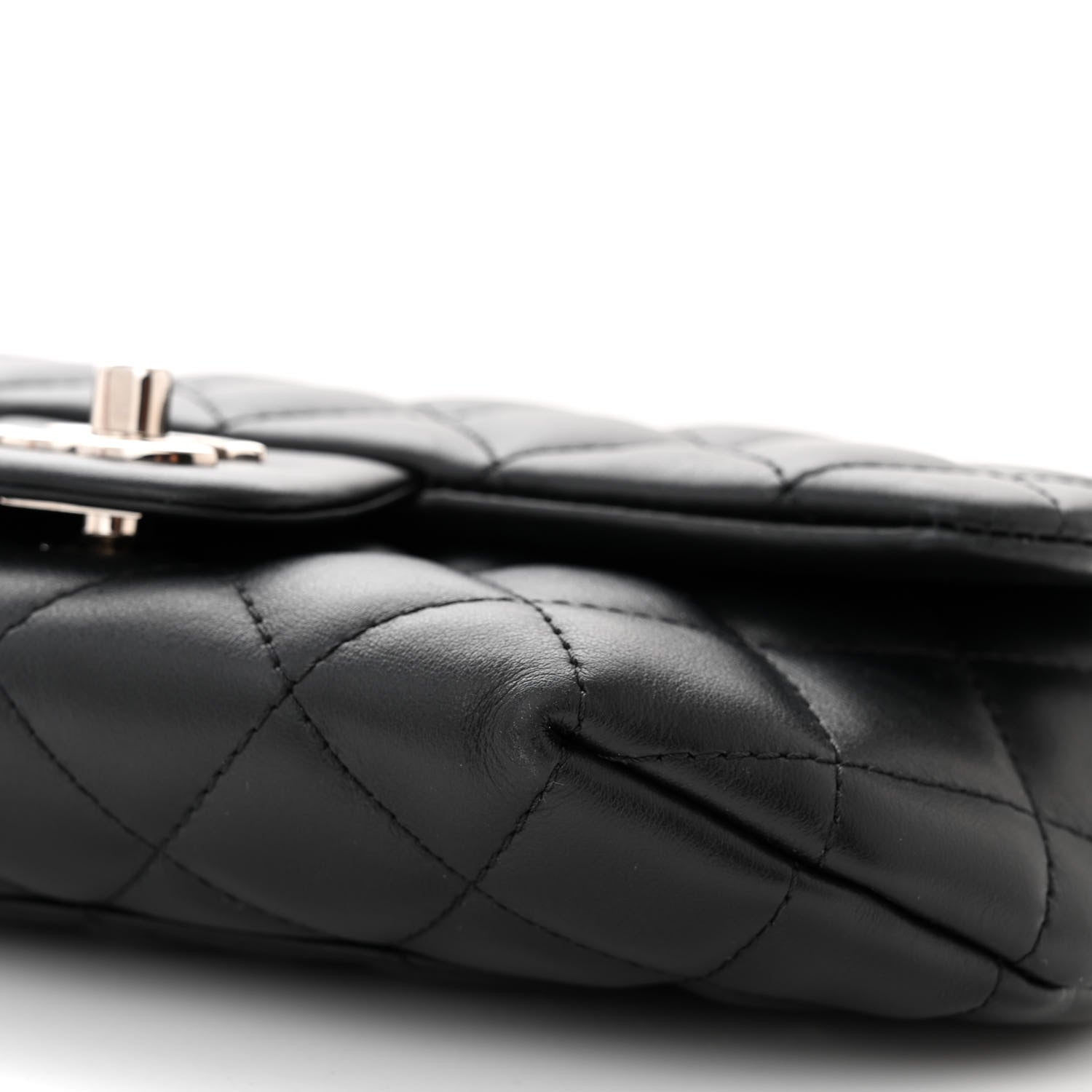 Chanel Calfskin Quilted CC Uniform Flap Belt Bag Black 10 of 10