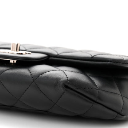Chanel Calfskin Quilted CC Uniform Flap Belt Bag Black 10 of 10