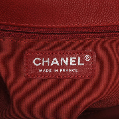 Chanel Caviar Quilted New Medium Boy Flap Red 6 of 7