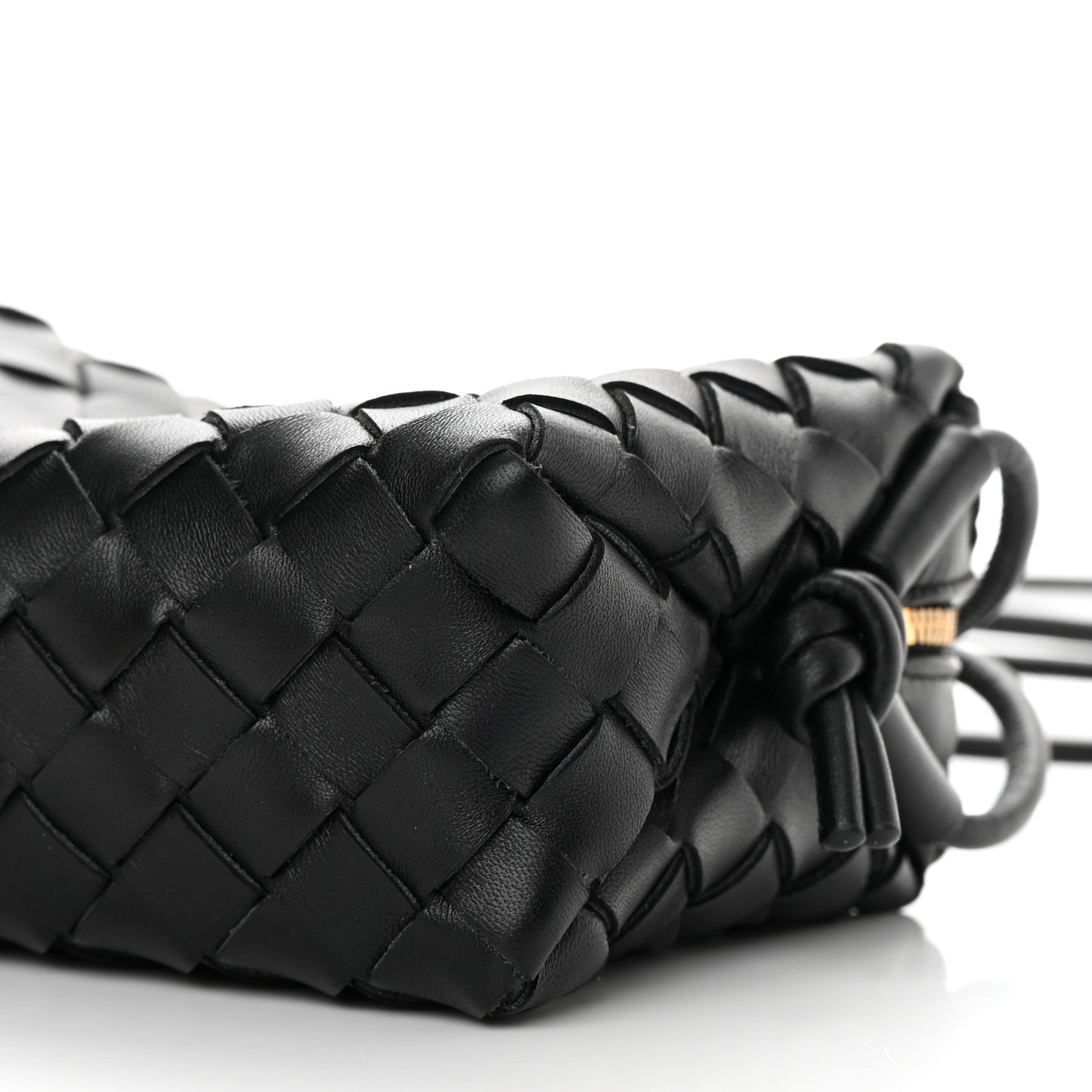 Nappa Intrecciato Mini Loop Camera Bag Black
