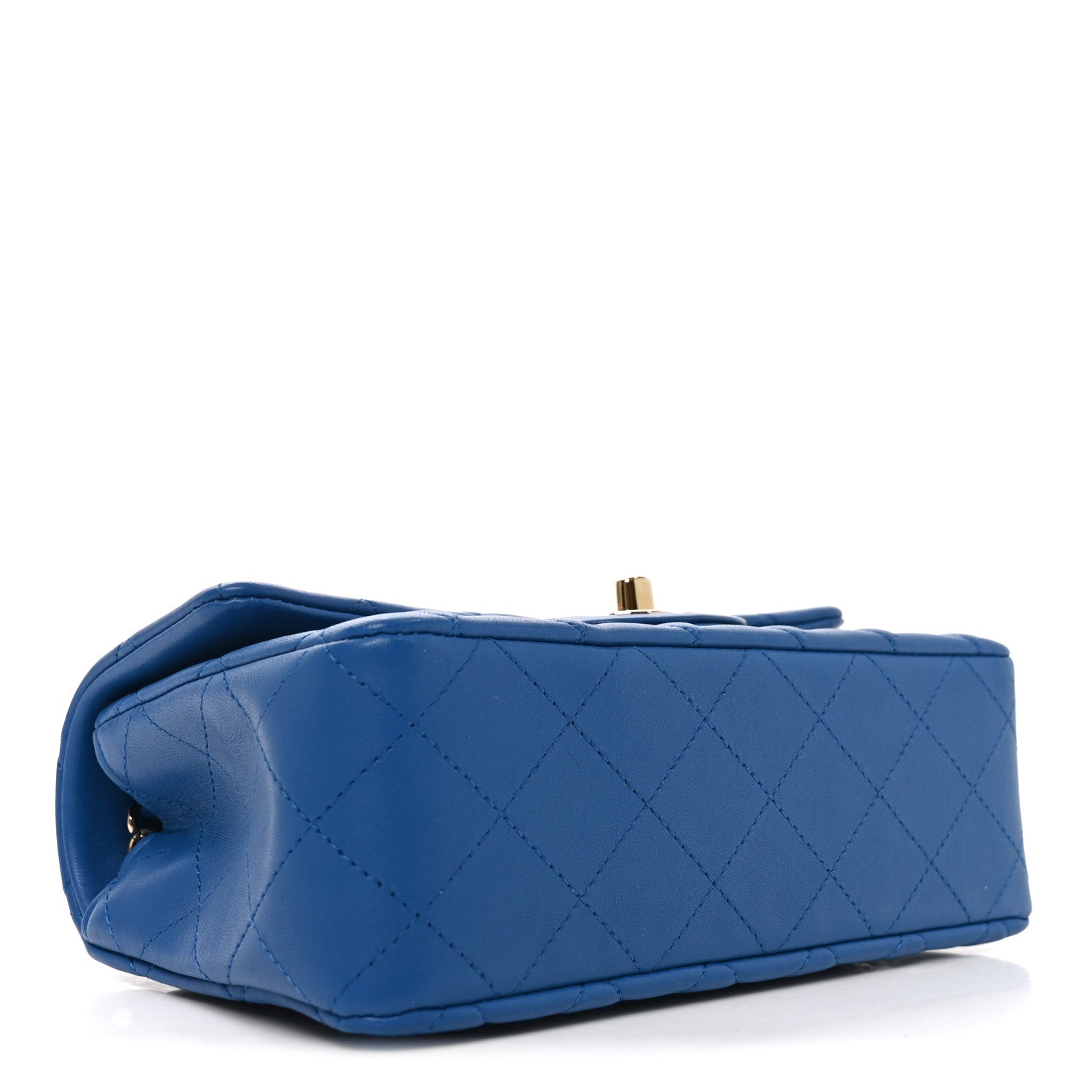 Chanel Lambskin Quilted Mini Rectangular Flap Blue 4 of 11