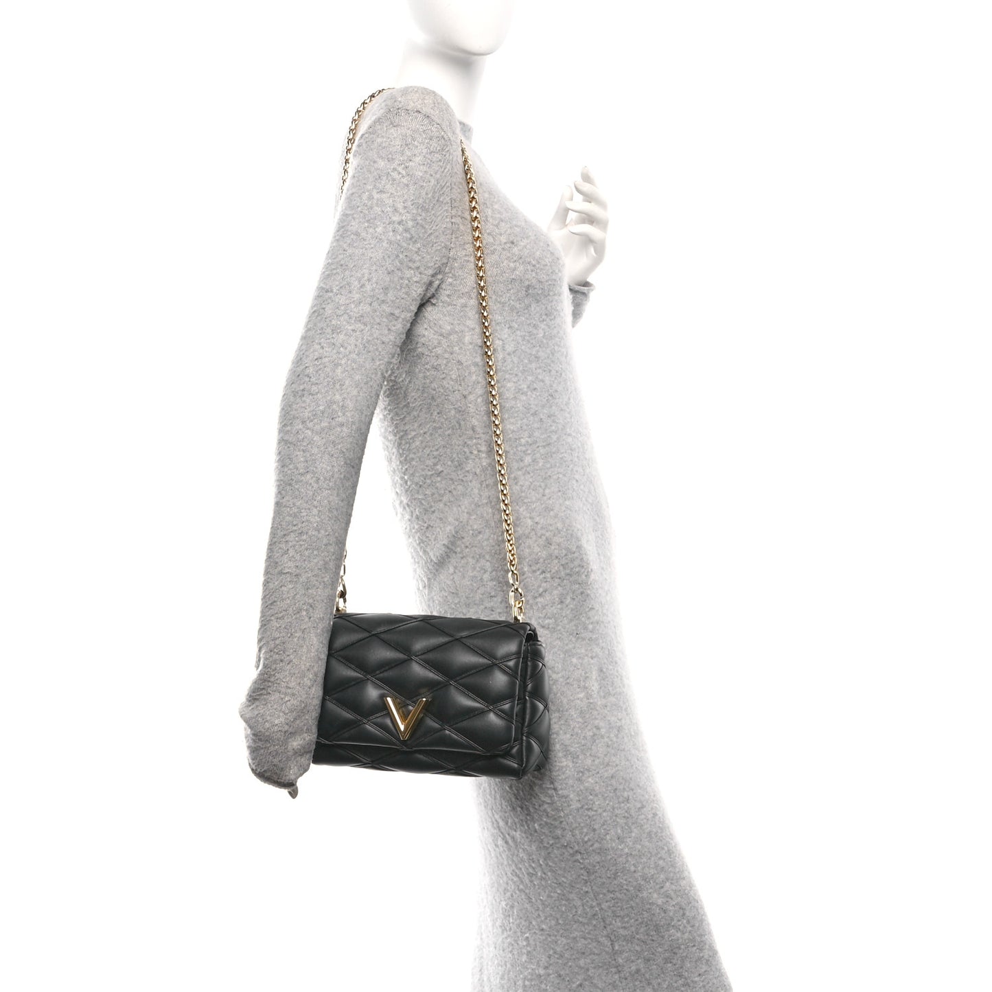 Lambskin Malletage Top Handle GO-14 MM Black