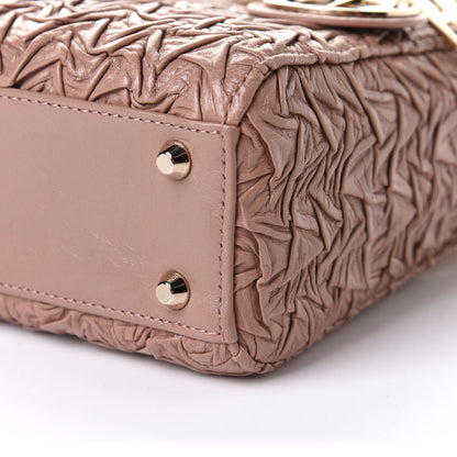 Christian Dior Lambskin Gathered Mini Lady Dior Fard 9 of 9