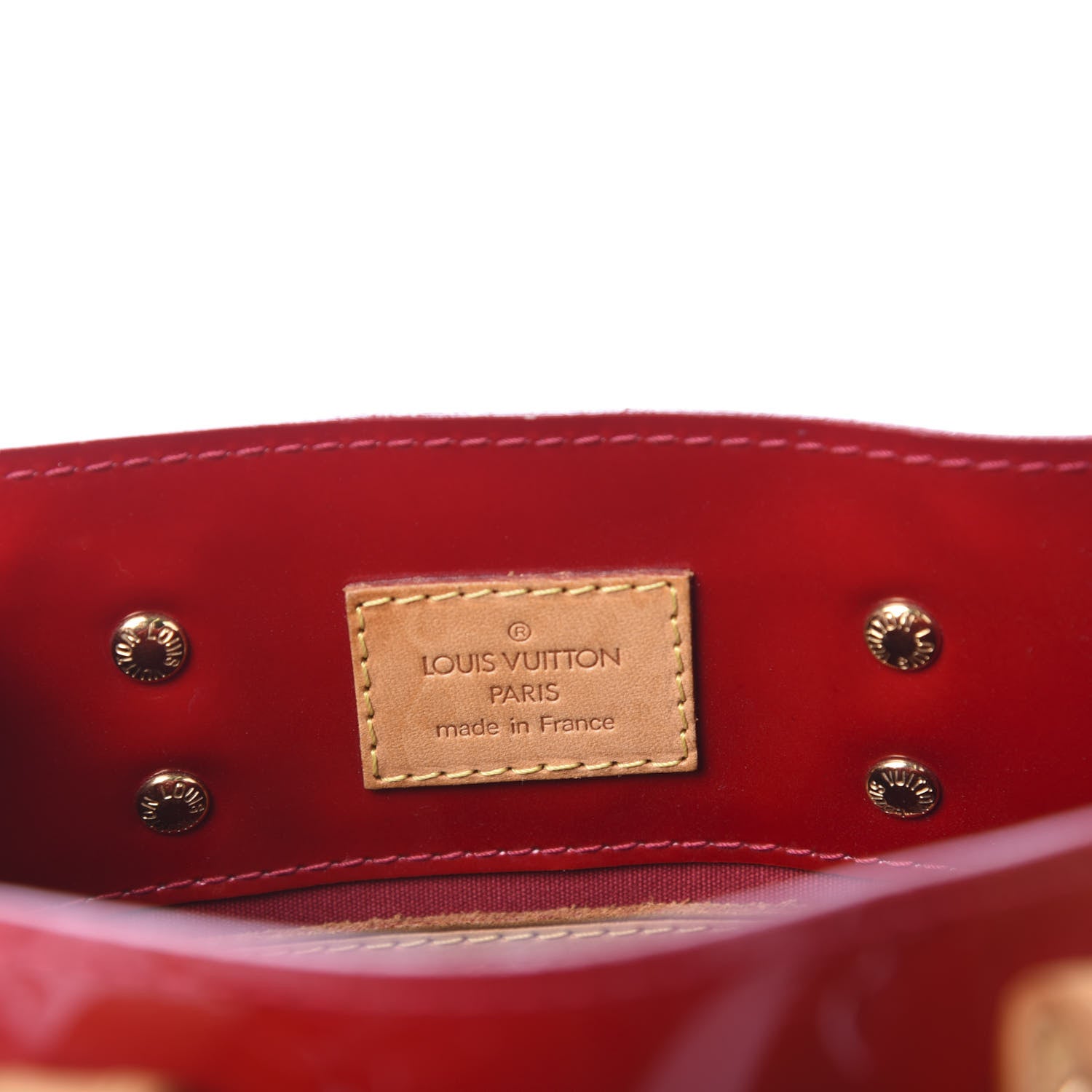 Louis Vuitton Vernis Reade PM Rouge 8 of 10