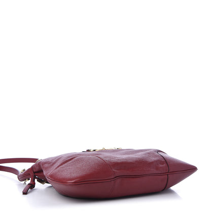 Gucci Sakai Be Green Calfskin Horsebit 1955 Cinch Top Messenger Bag New Cherry Red 4 of 11