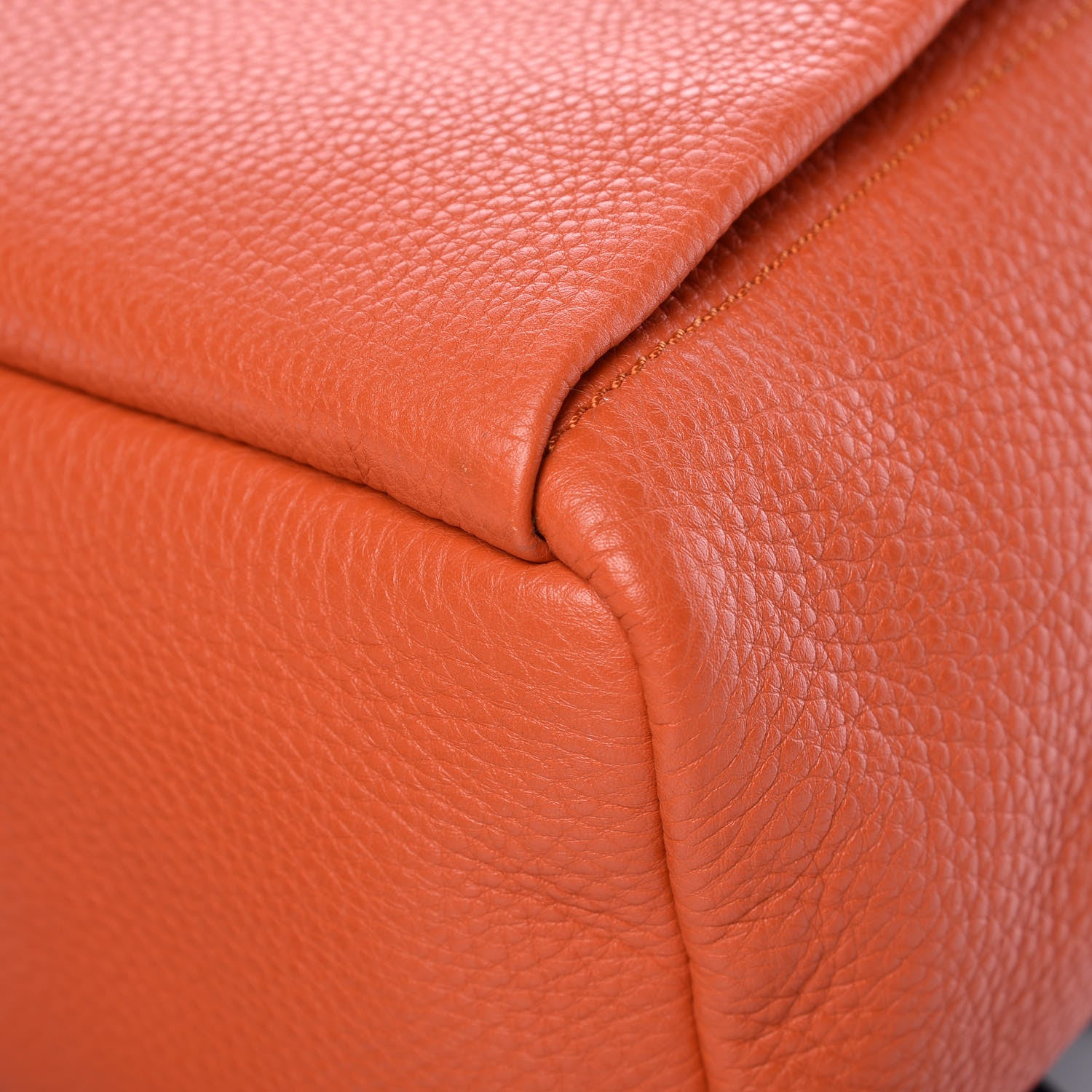 Fendi Cuoio Romano Selleria Backpack Orange 9 of 11