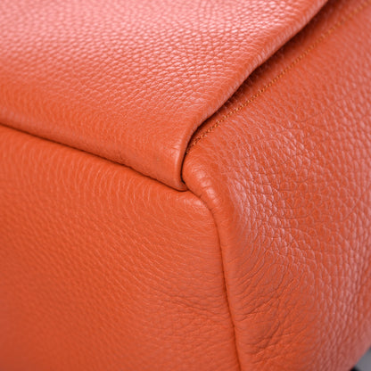Fendi Cuoio Romano Selleria Backpack Orange 9 of 11