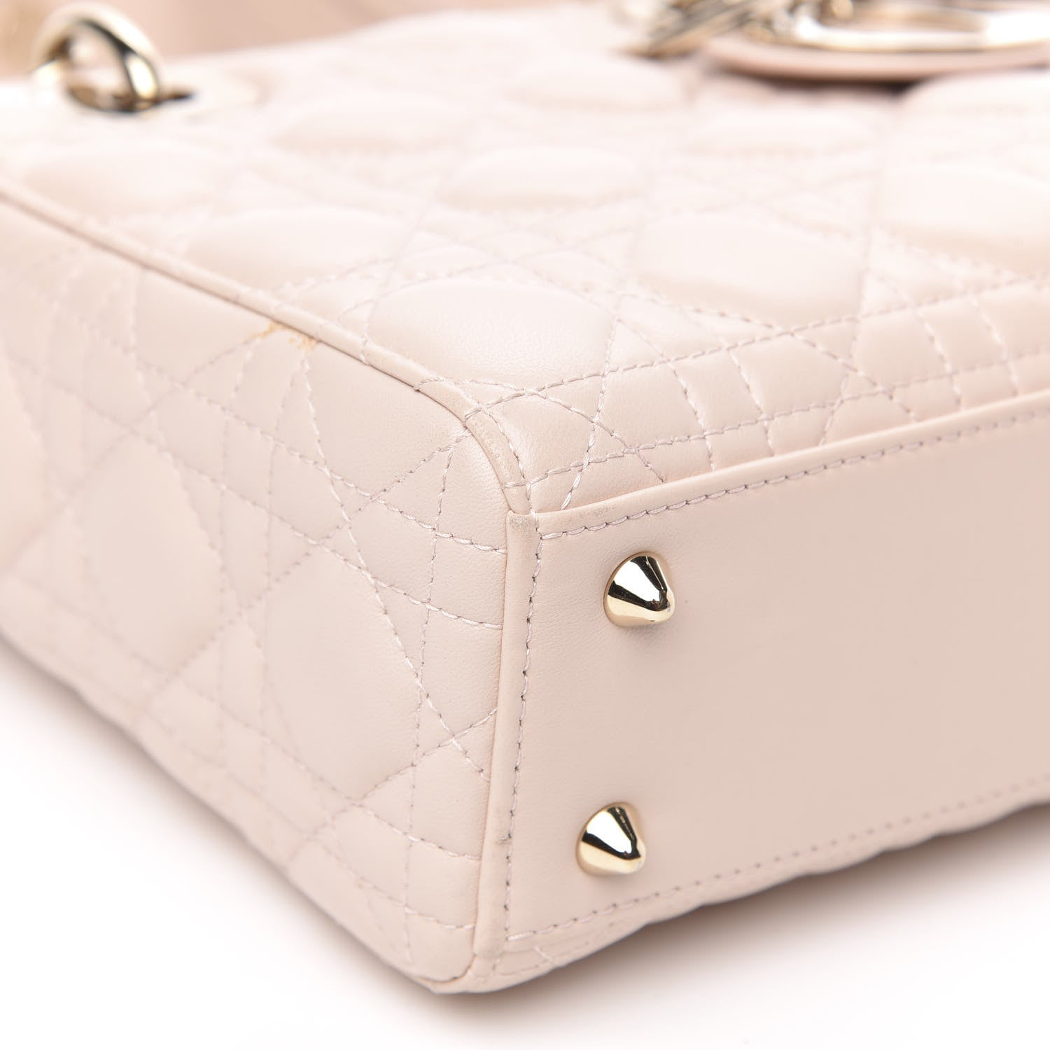 Christian Dior Lambskin Cannage Small Lucky Badges My Lady Dior Pink 7 of 11