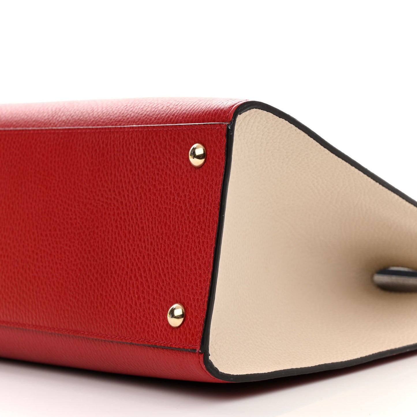 Dollar Calfskin Large Soho Top Handle Satchel Hibiscus Red Mystic White Blue