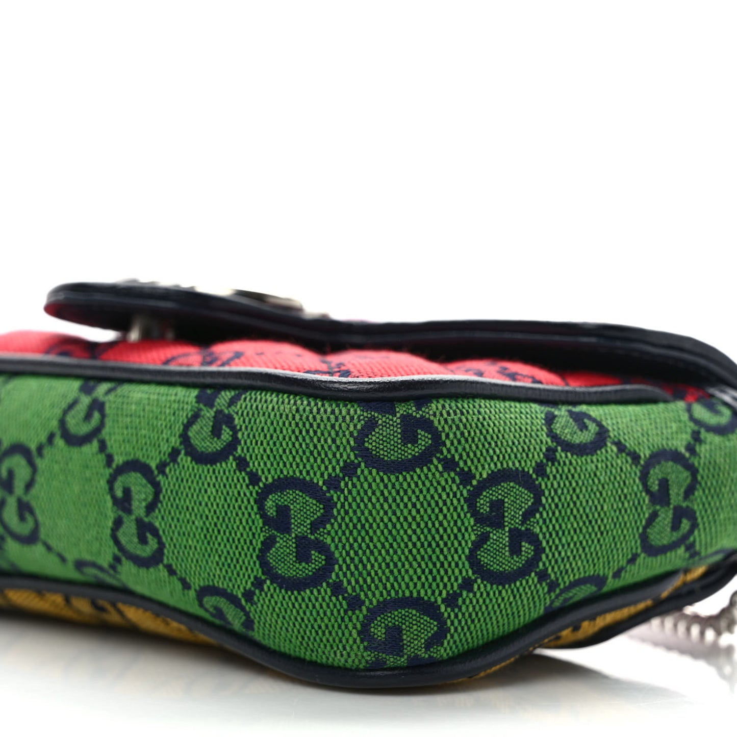 Monogram Multicolor Matelasse Diagonal Super Mini GG Marmont Shoulder Bag Pink Blue Red Yellow Green