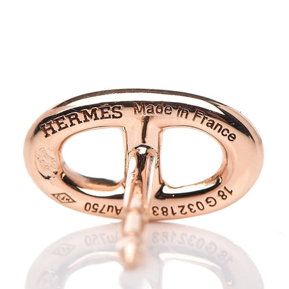 Hermes 18K Rose Gold TPM Farandole Stud Earrings 4 of 5